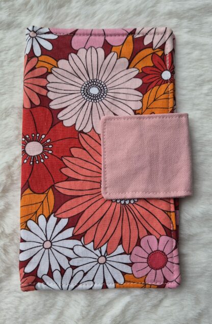 Portefeuille "fleurs roses"
