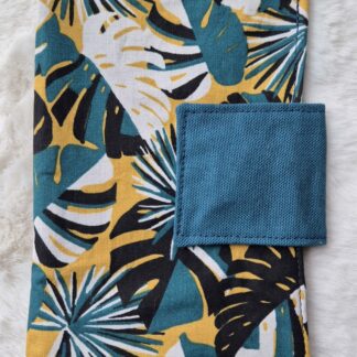 Portefeuille "feuilles bleues"