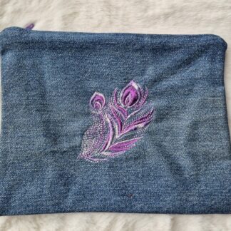 Pochette "plume violette"