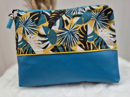 trousse de toilette "feuilles tropicales"